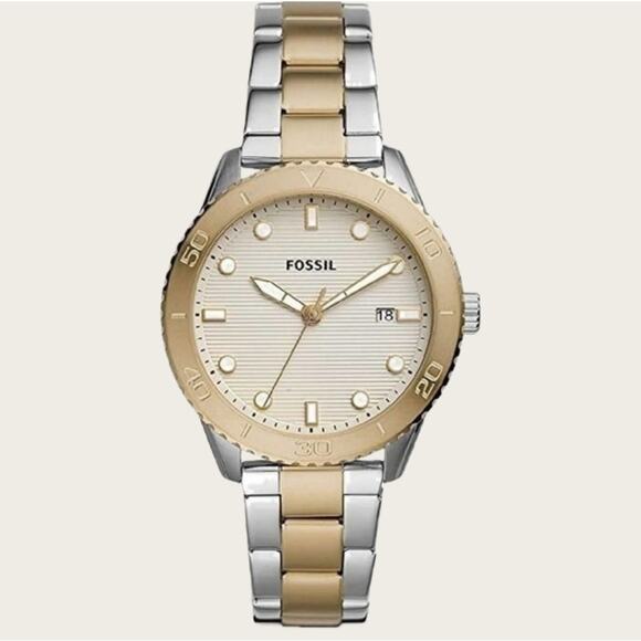 Fossil BQ3597 Dayle Three-Hand Date Two-Tone Stainless Steel Watch - Picture 3 of 6